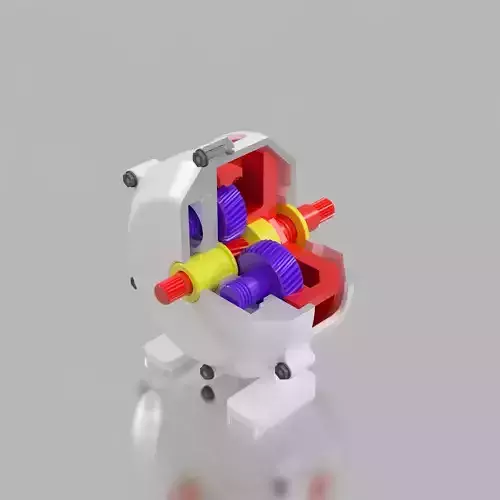Planetary reducer prototype 3D print model