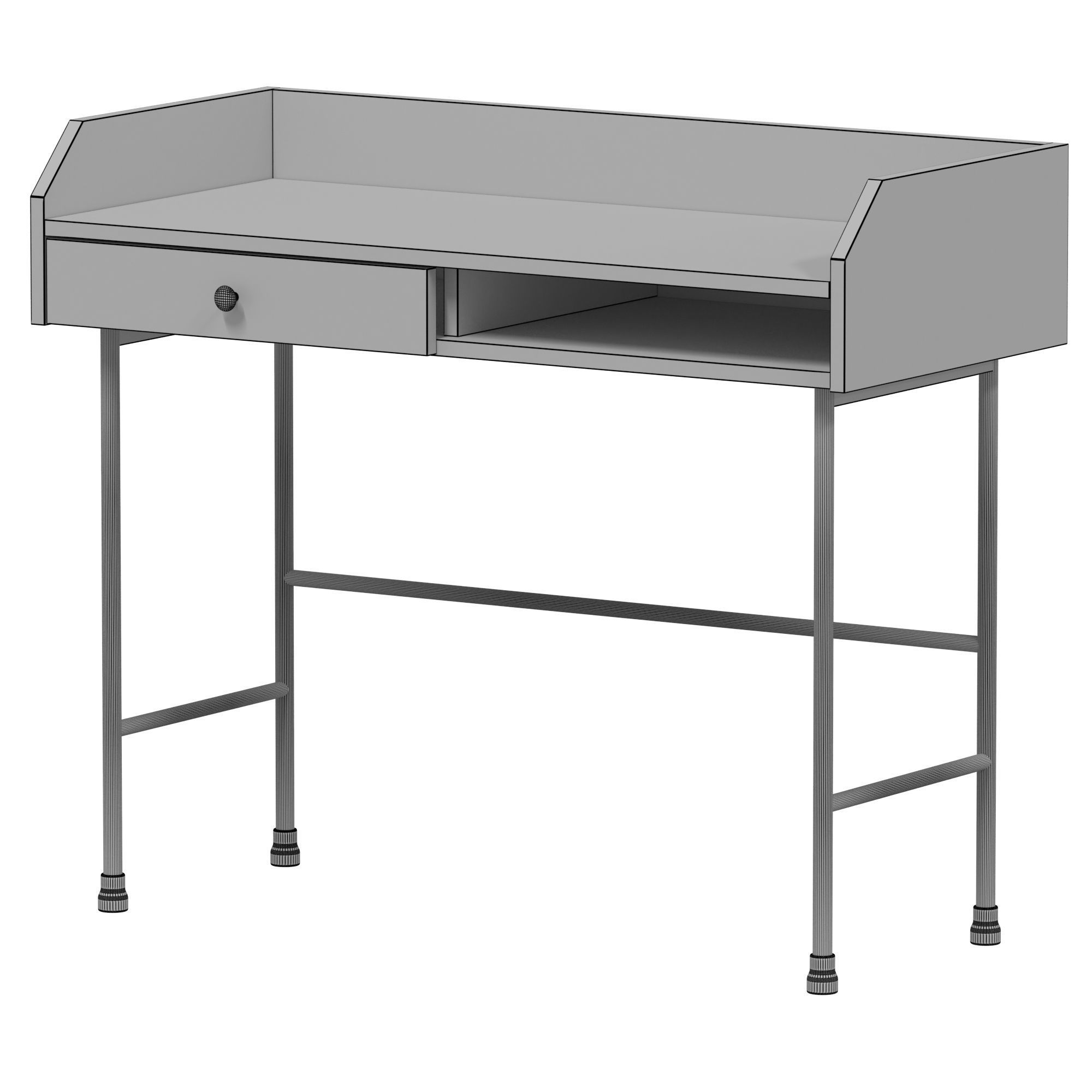 IKEA HAUGA Desk 3D model CGTrader