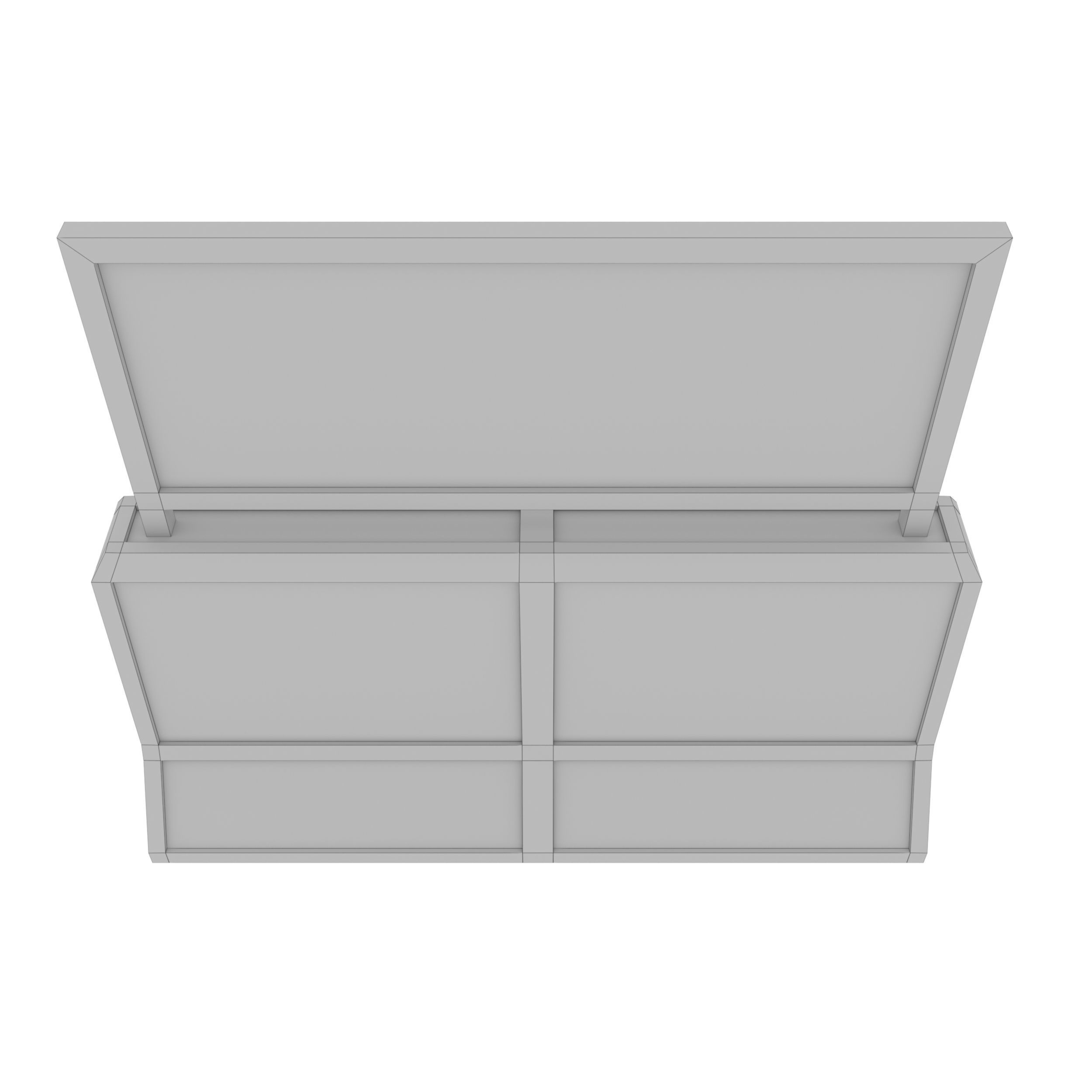 Concrete RoadBlock Barrier Barricade 3D model_14