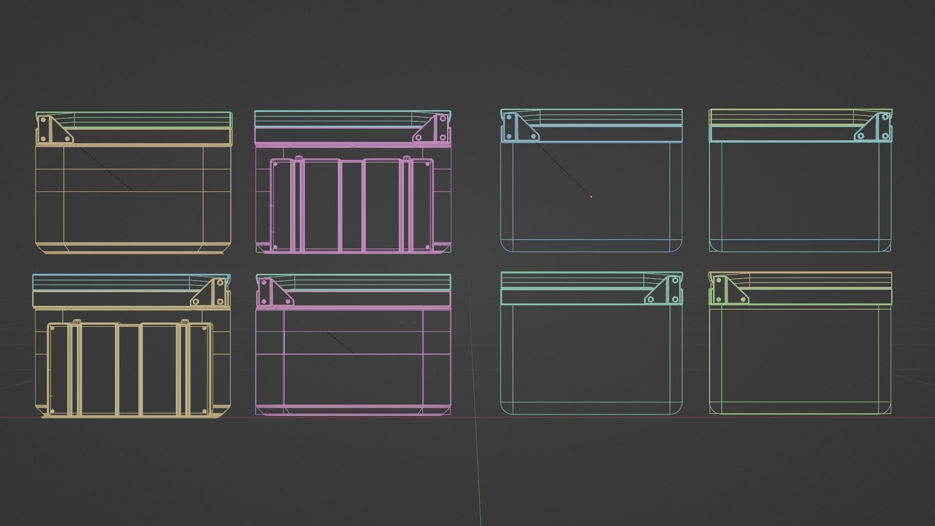 Clapperboard Film Slate Pack 3D model_4