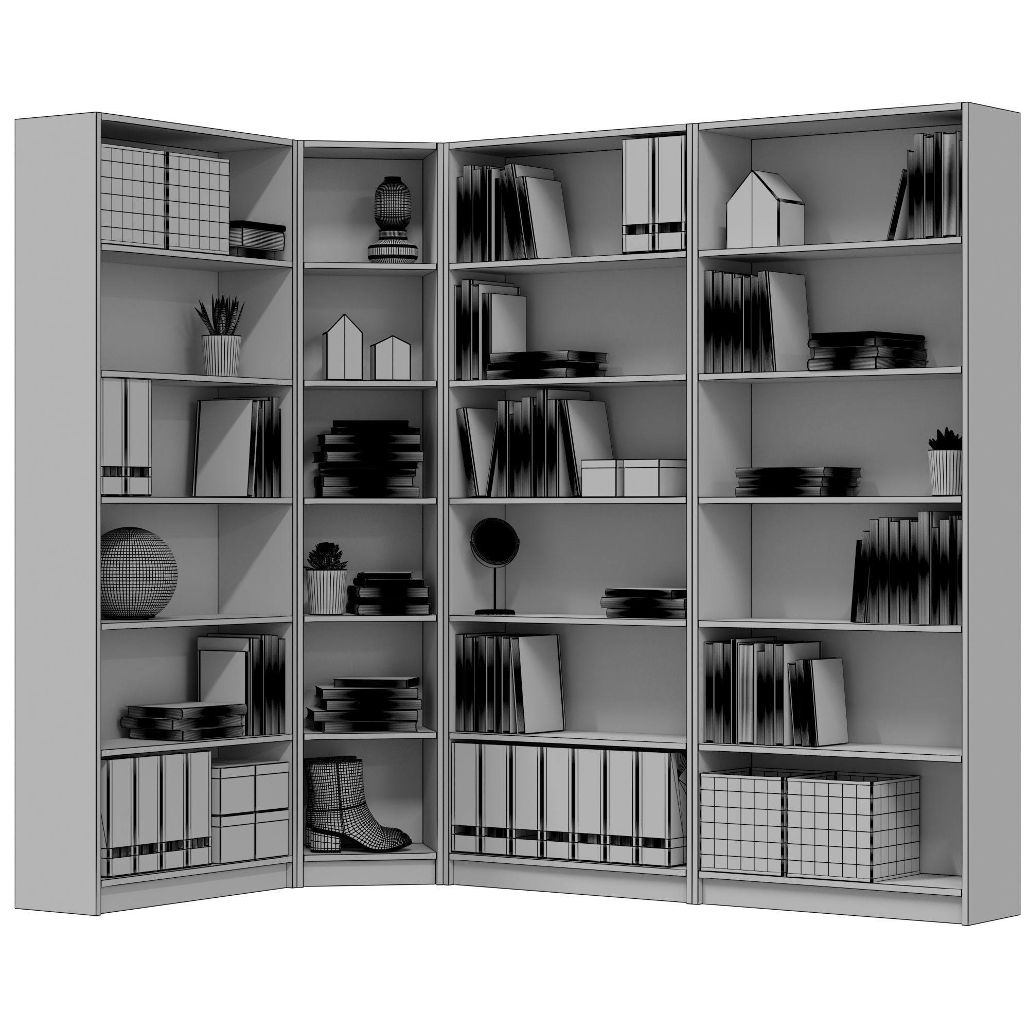 IKEA BILLY BILLY Bookcase 3D model CGTrader