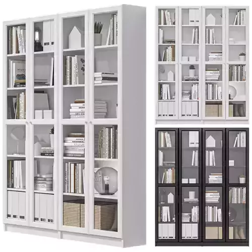 IKEA - BILLY BILLY  OXBERG OXBERG Bookcase with decor