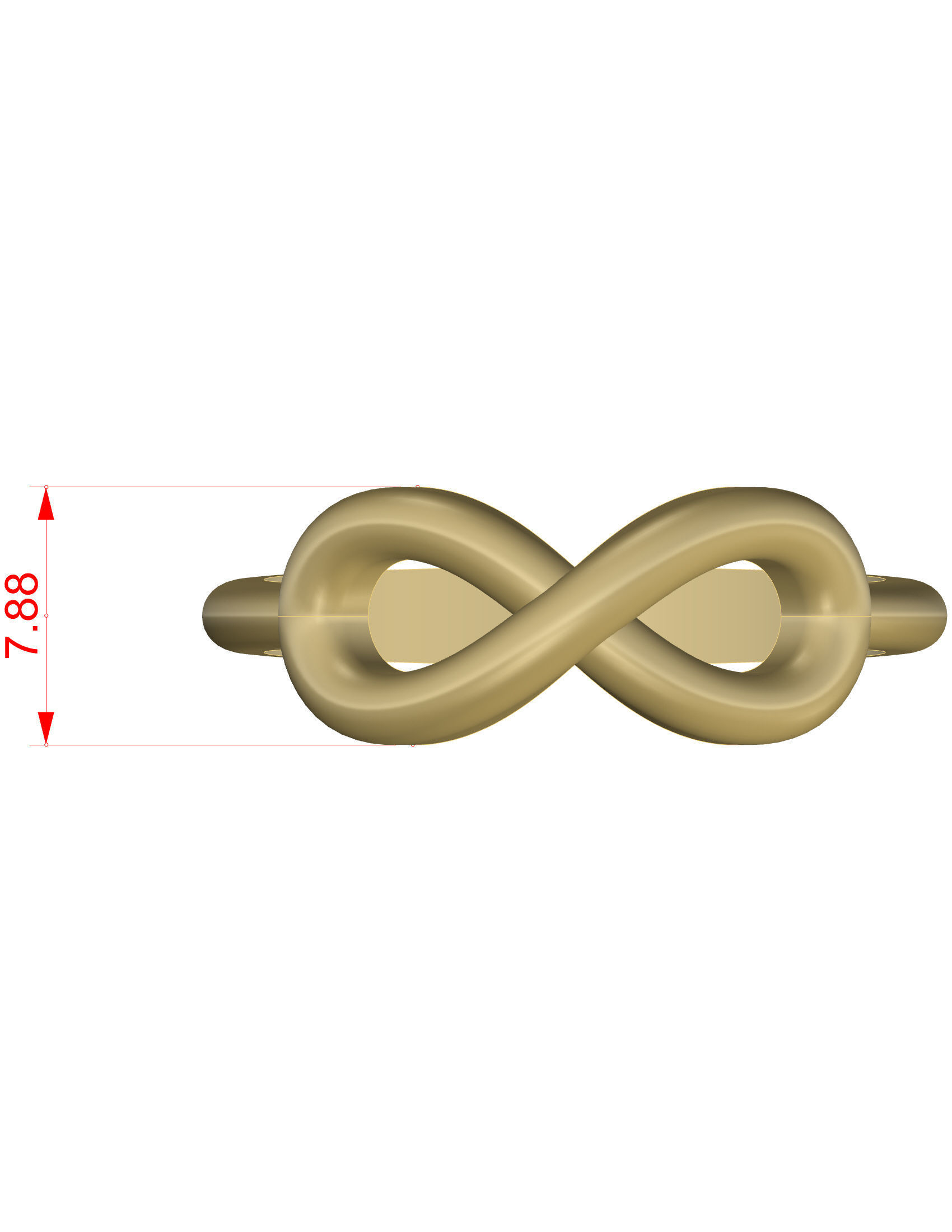 Infinity Ring 3D print model_5