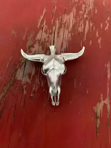 Bull skull   editable  ready to print 3D 3D print model