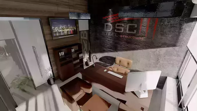 MANAGER OFFICE DESK 3D model