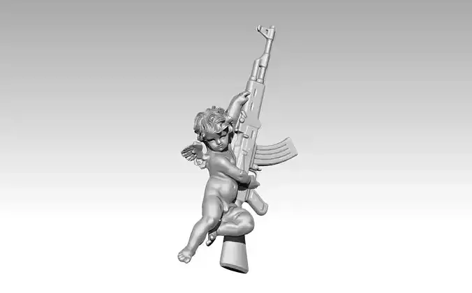 Jewellery cool crazy love amore pendant 3D print model
