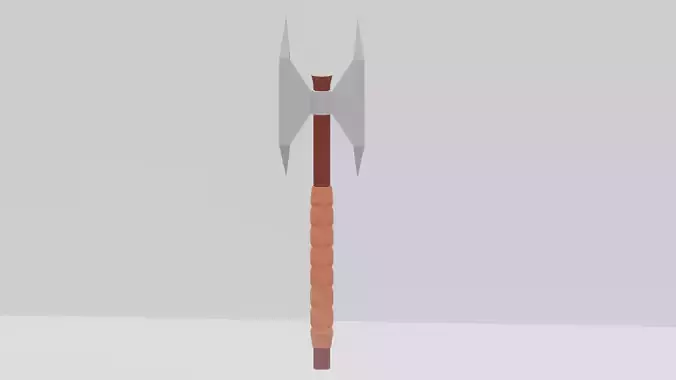 BattleAxe Lowpoly GameReady viking axe