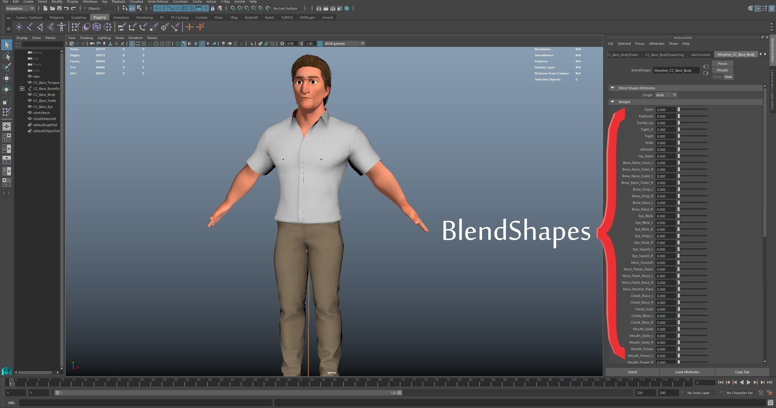 Game Stylized Cartoon Man Jacob Character rigged Low-poly 3D model_14