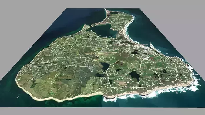 Block Island USA  3D model