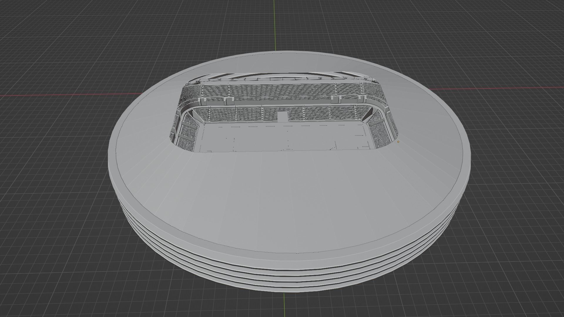 Football Stadium Low-poly 3D model_9
