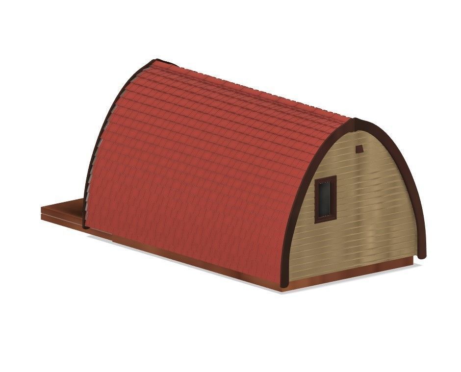 Model Railway - Glamping POD 3D print model_6