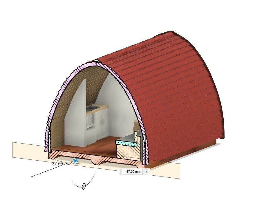 Model Railway - Glamping POD 3D print model_7