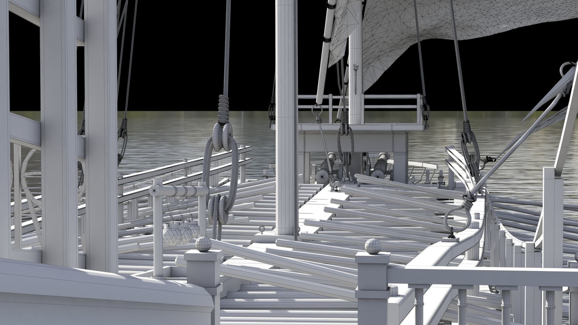 Ottoman Ship 3D model_15
