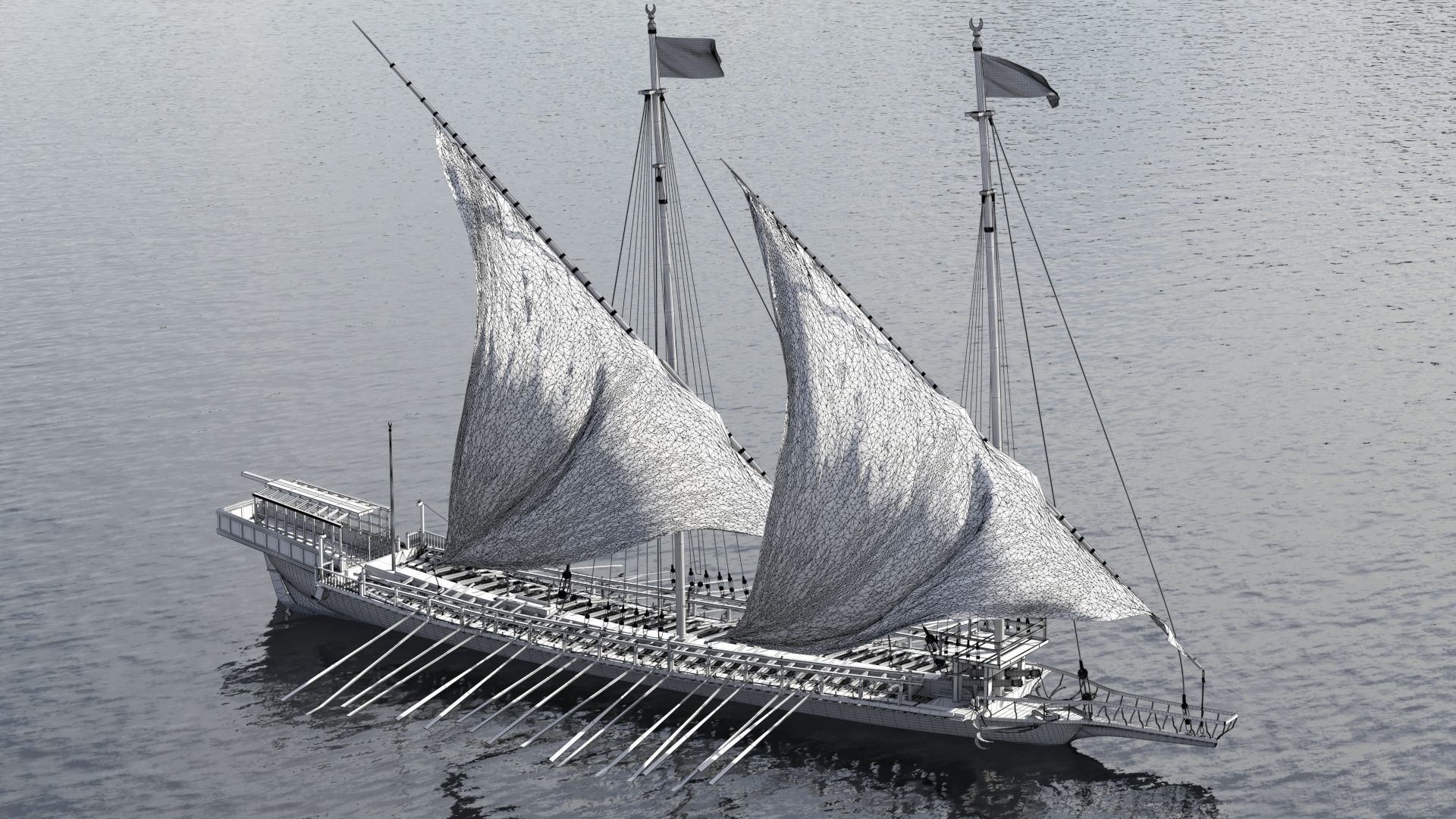 Ottoman Ship 3D model_1
