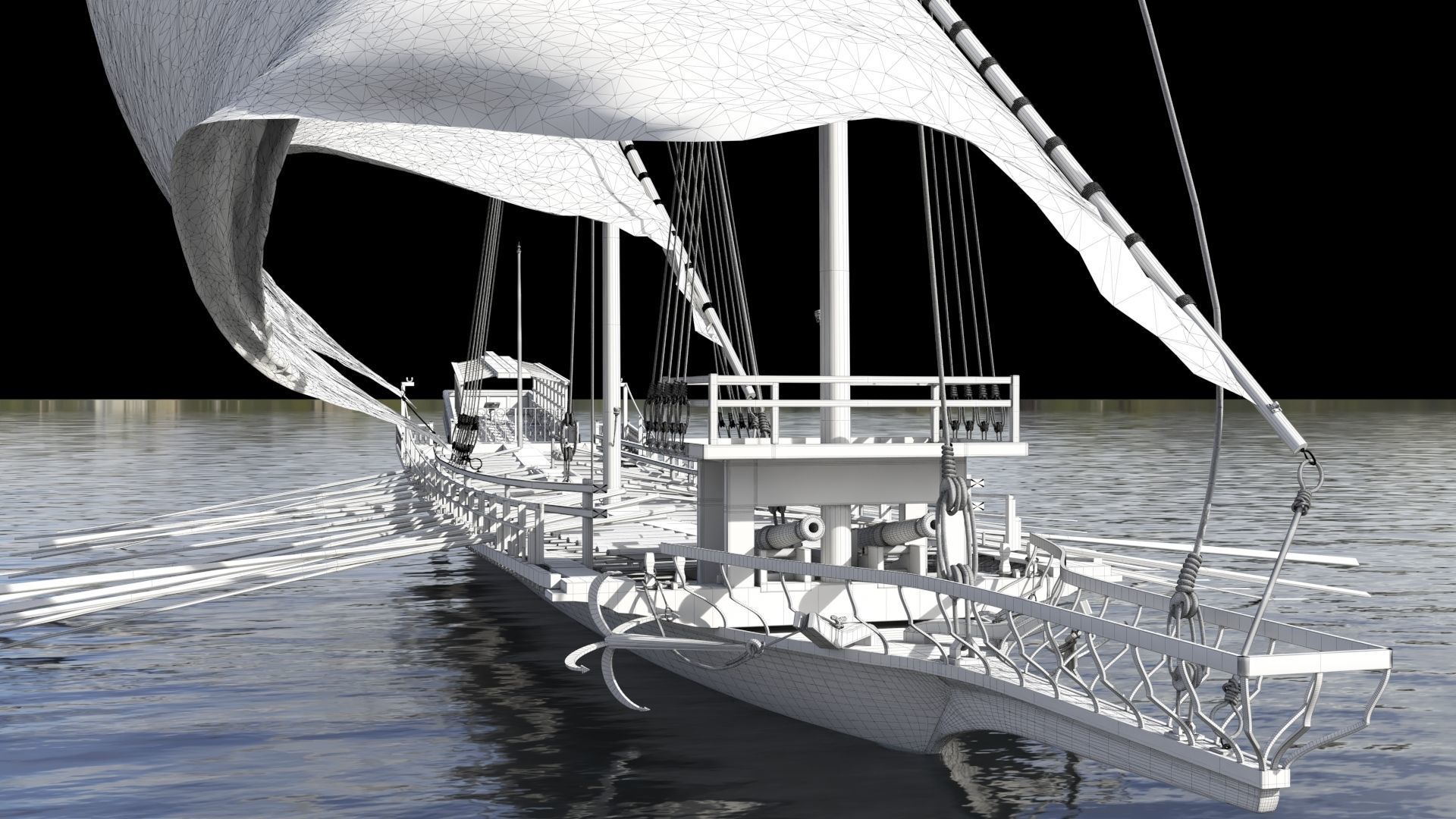 Ottoman Ship 3D model_11