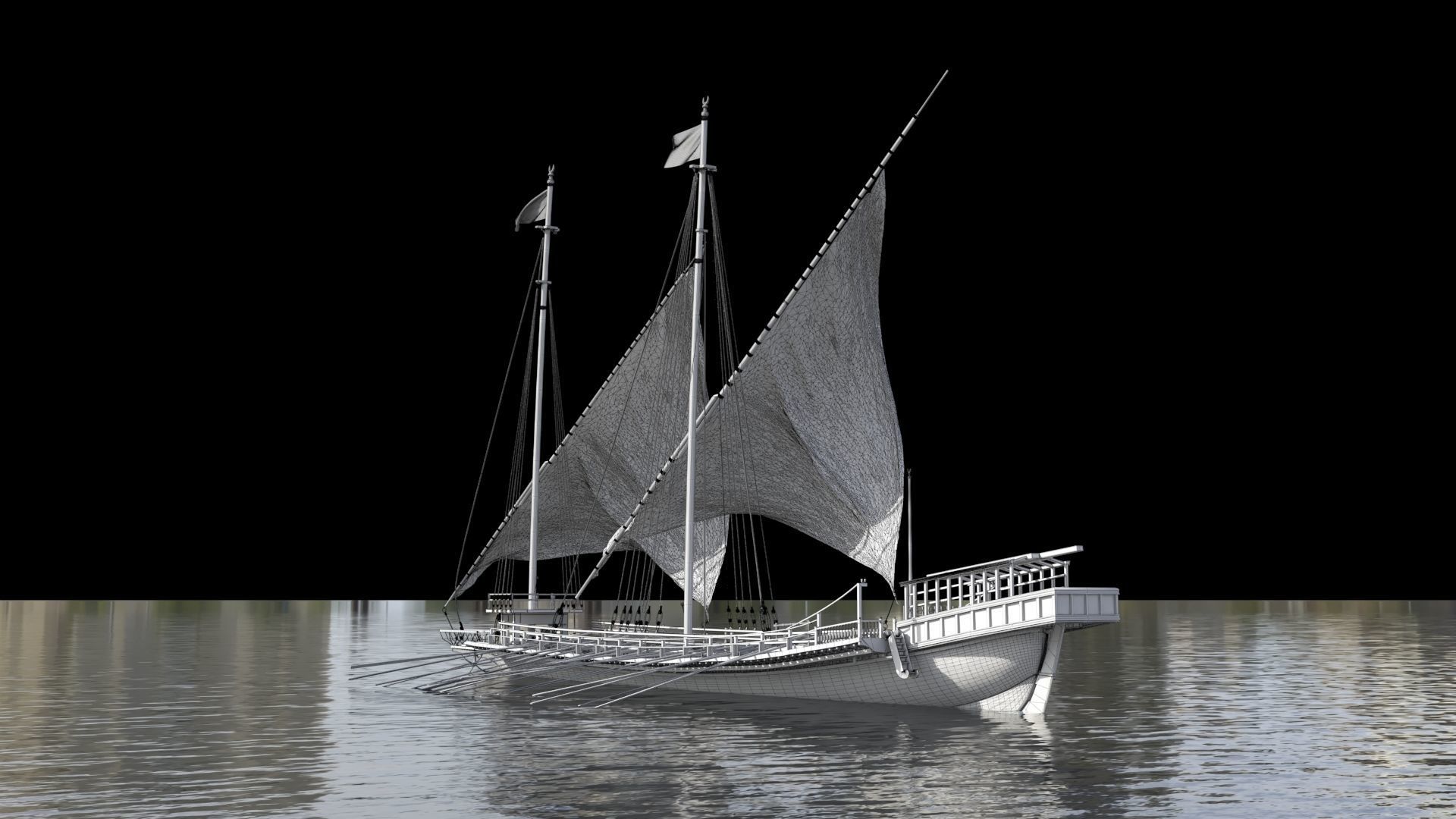 Ottoman Ship 3D model_9