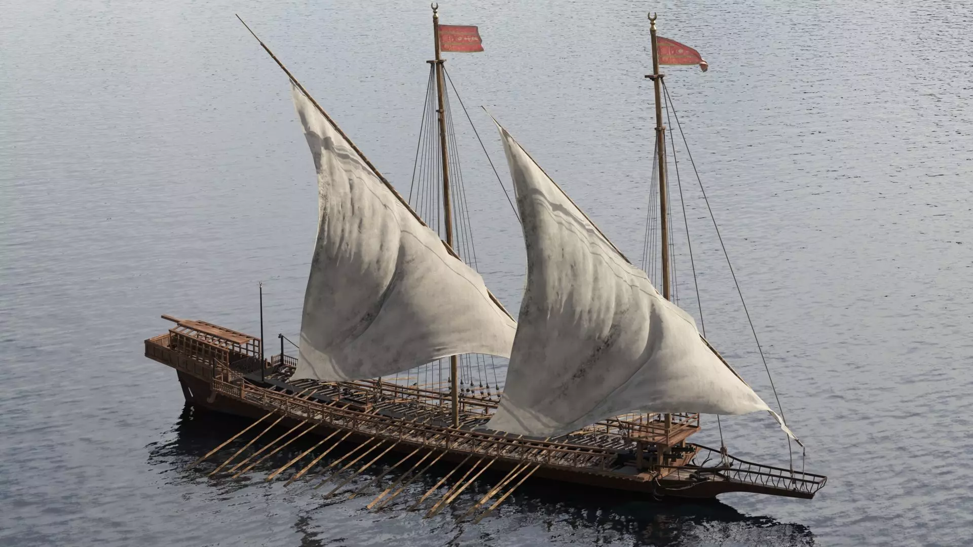 Ottoman Ship 3D model_0