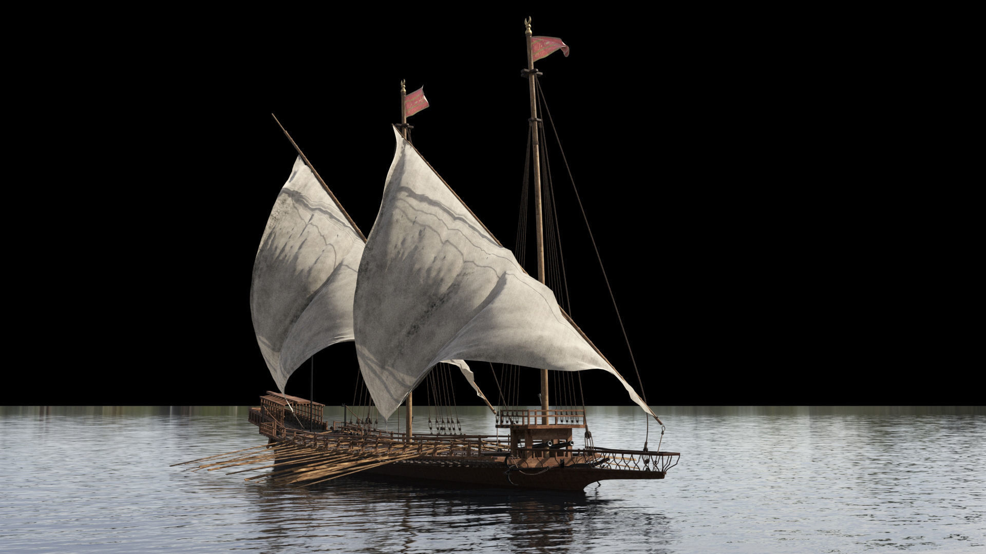 Ottoman Ship 3D model_2