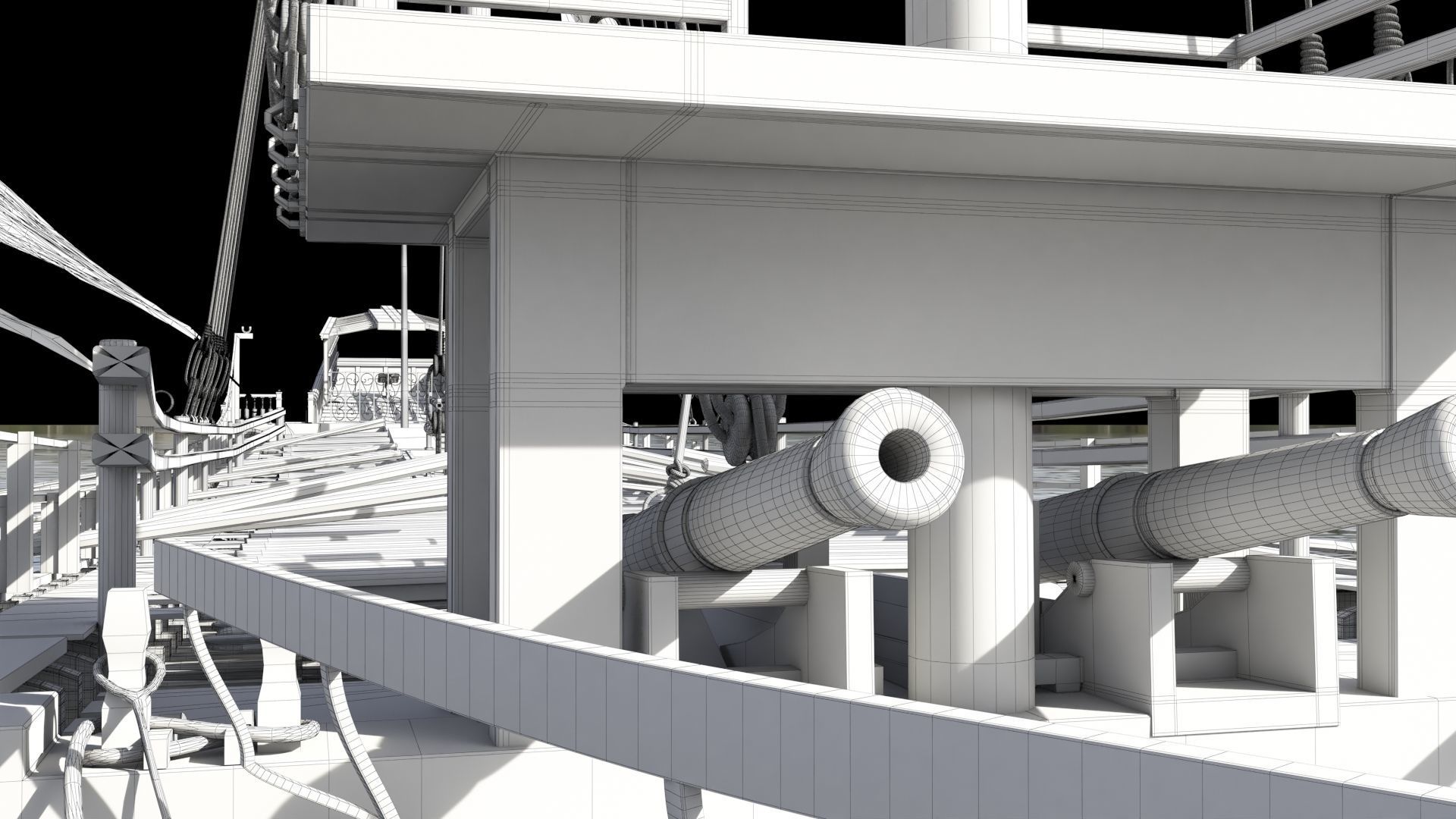 Ottoman Ship 3D model_13