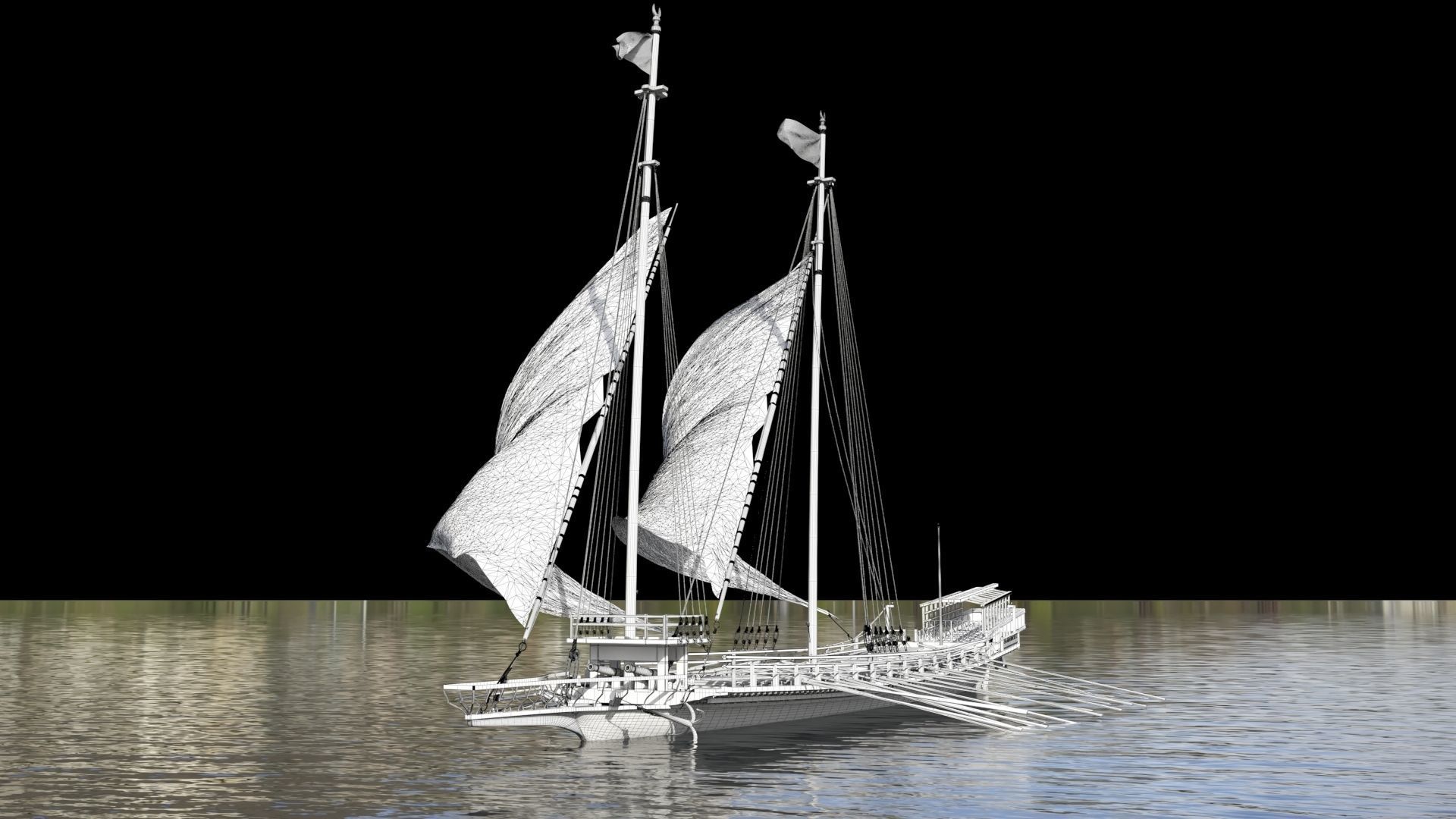 Ottoman Ship 3D model_5