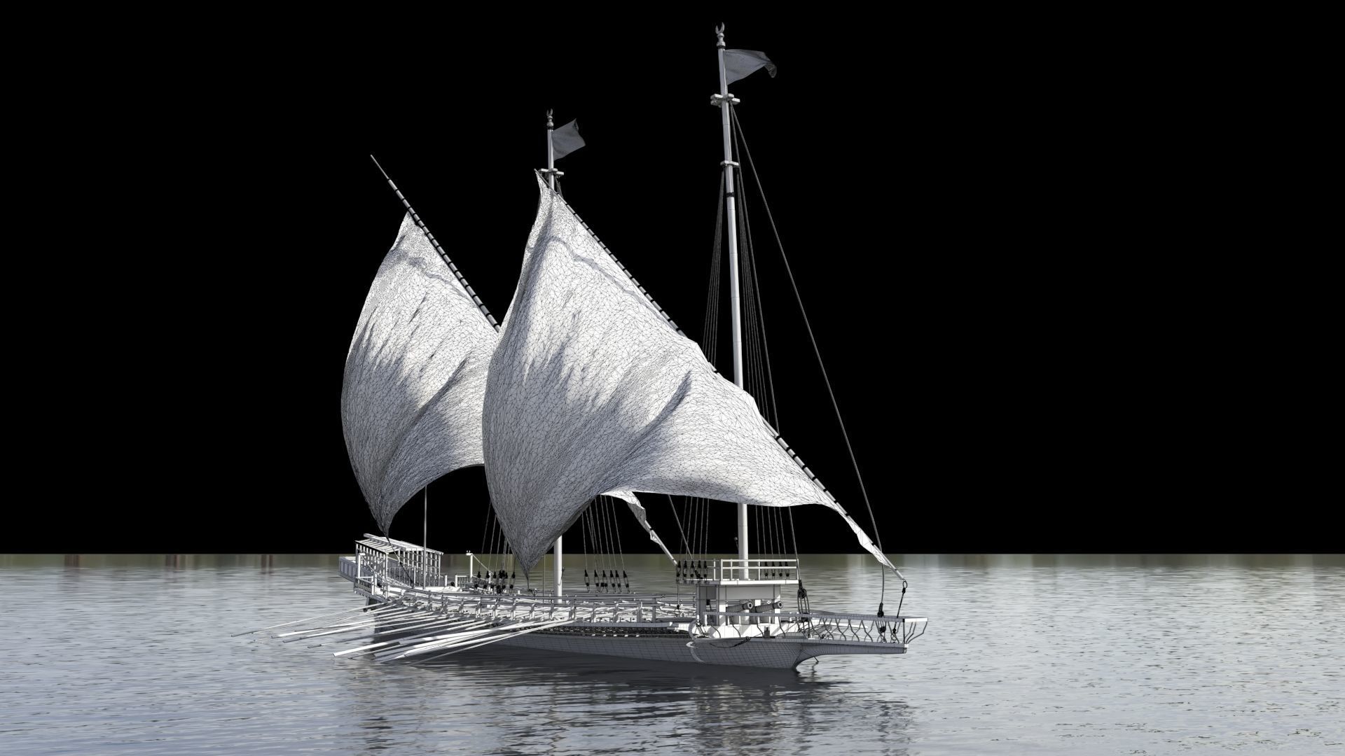 Ottoman Ship 3D model_3