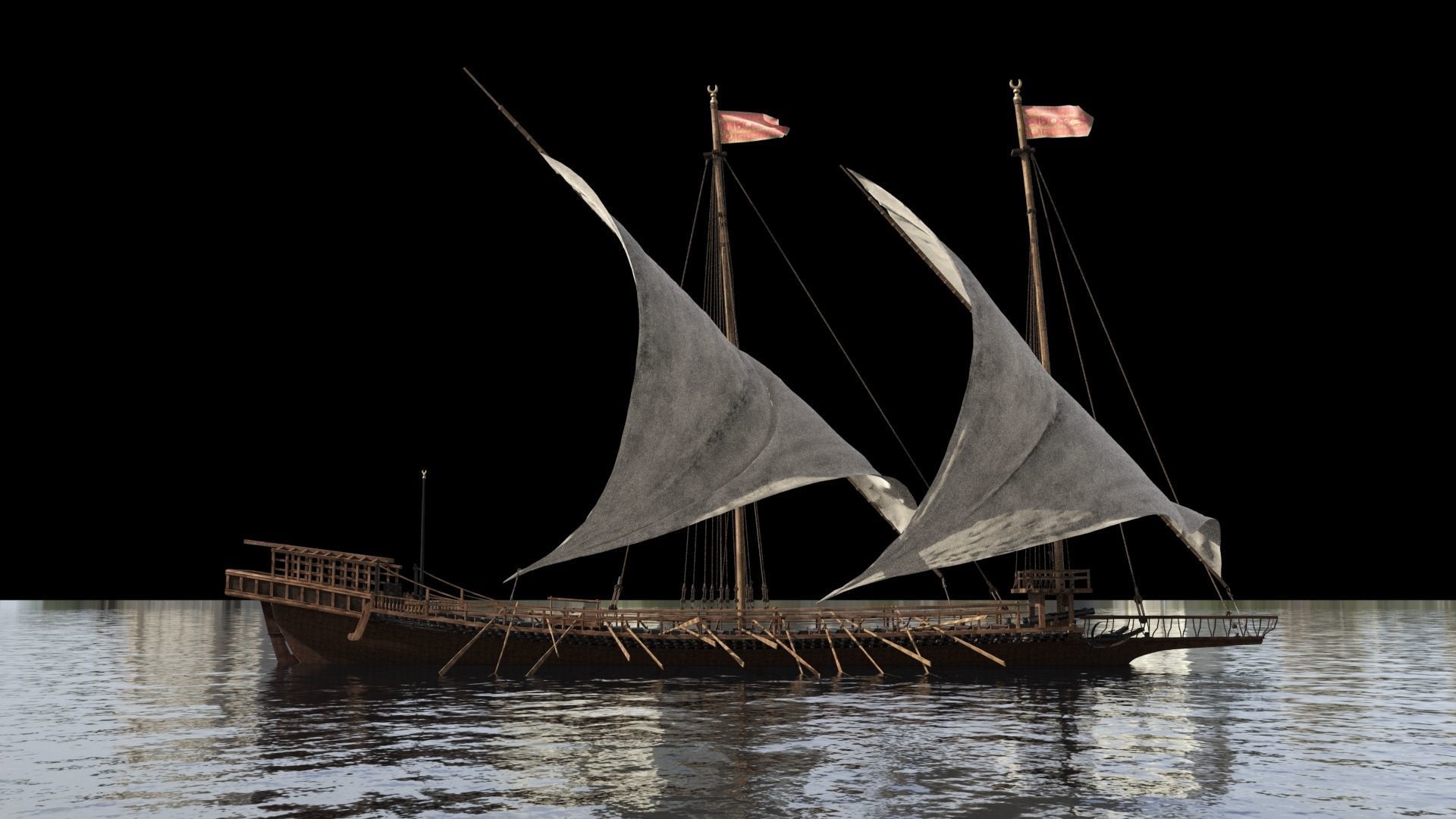Ottoman Ship 3D model_6