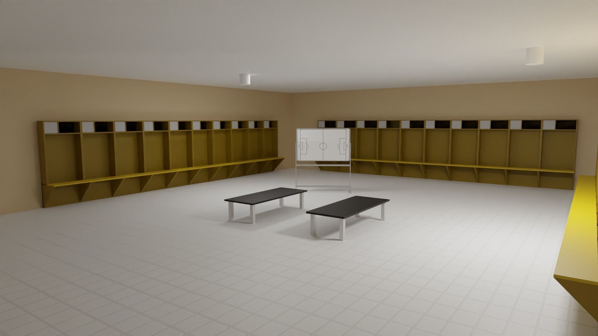 Football Stadium Low-poly 3D model_4