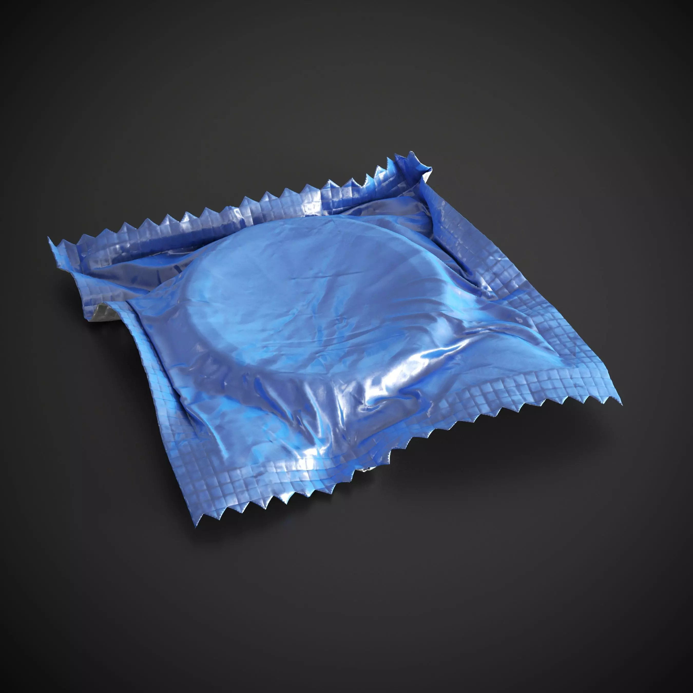 Condom Low-poly 3D model_0