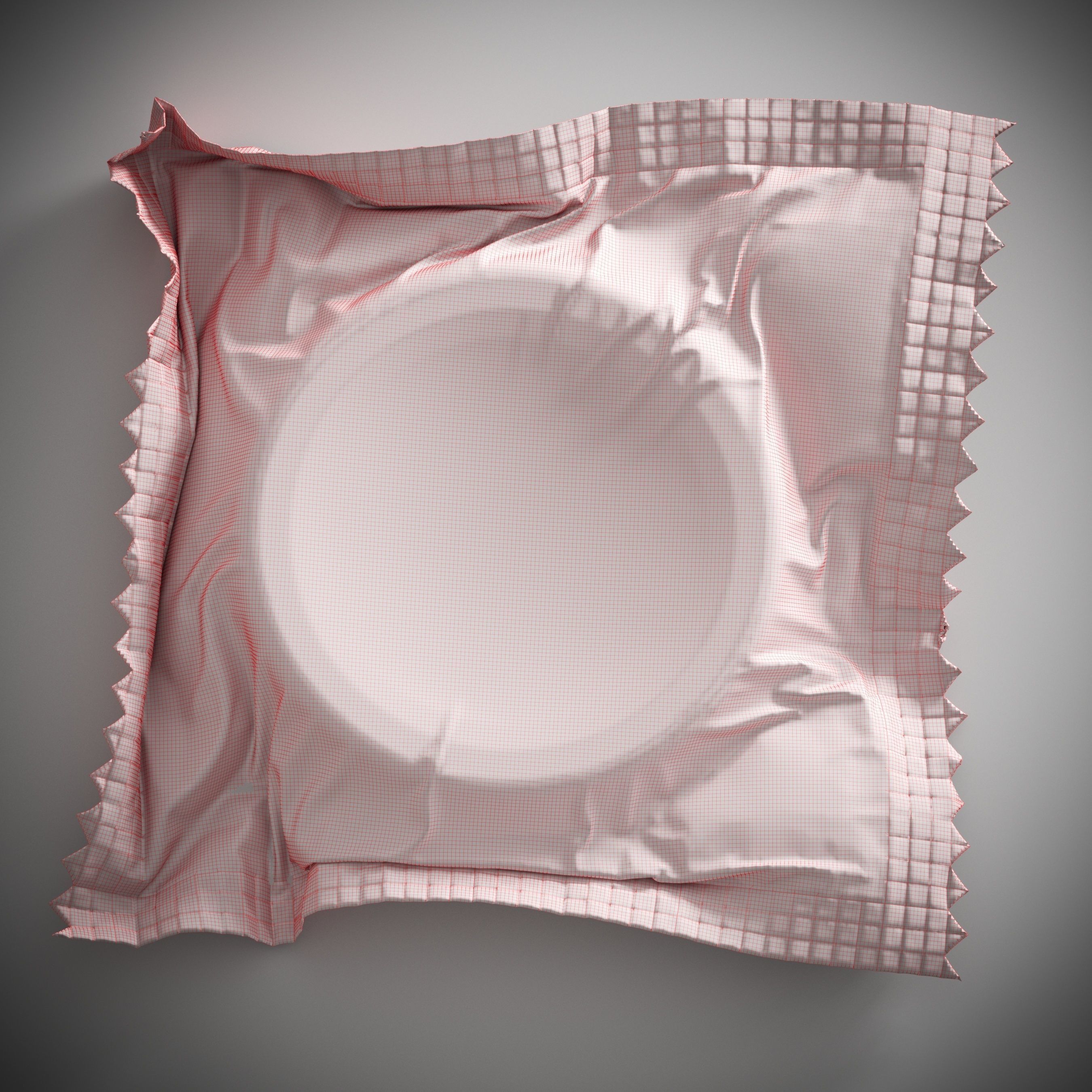 Condom Low-poly 3D model_6