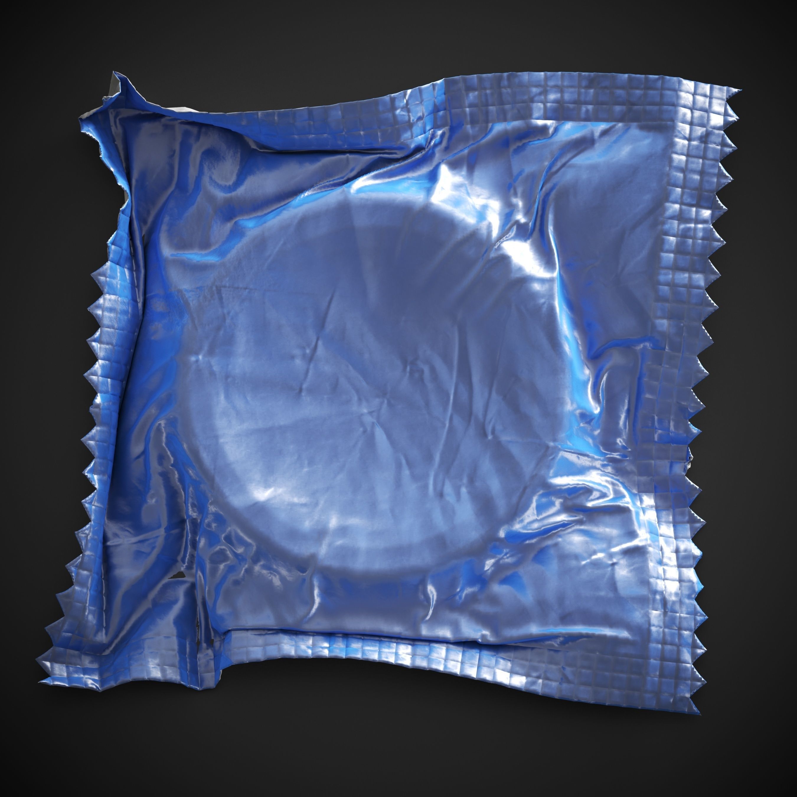 Condom Low-poly 3D model_1