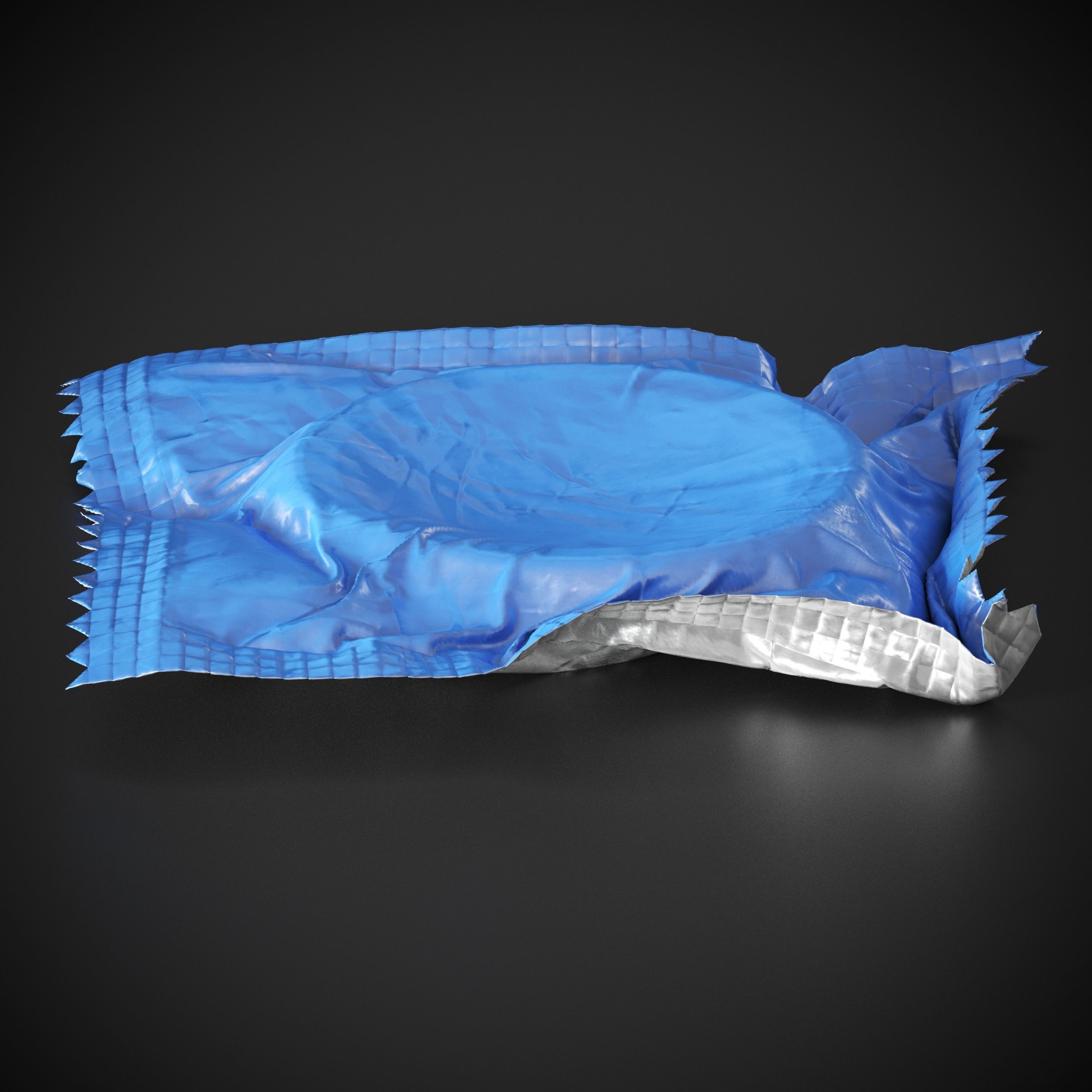 Condom Low-poly 3D model_4