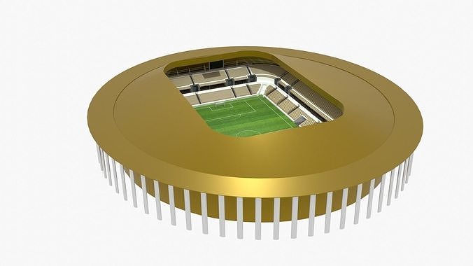 Football Stadium Low-poly 3D model