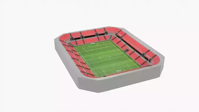 Football Stadium Low-poly 3D model