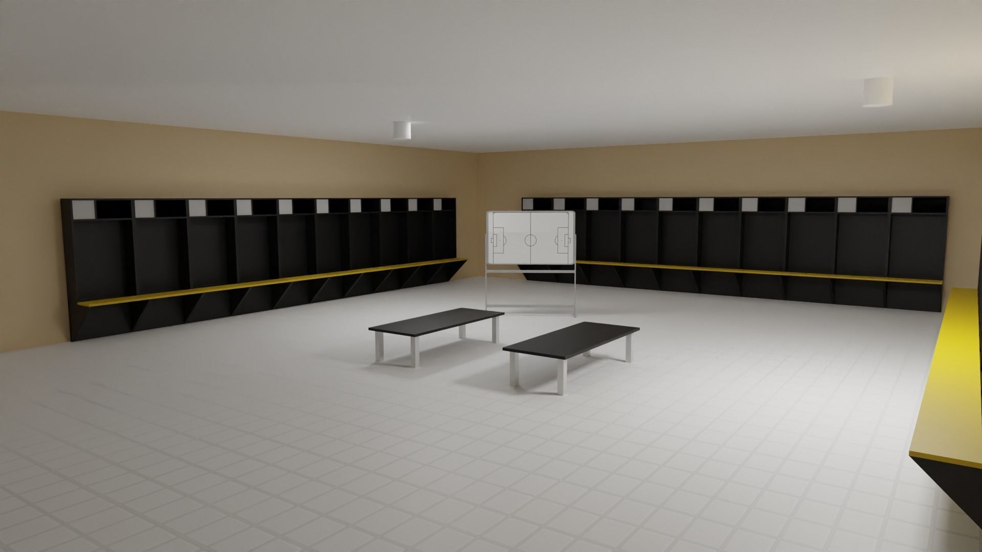 Football Stadium Low-poly 3D model_4