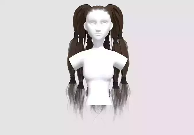 Up Pigtails Hairstyle 