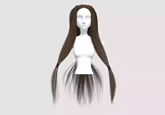 Three Ponytails Hairstyle 