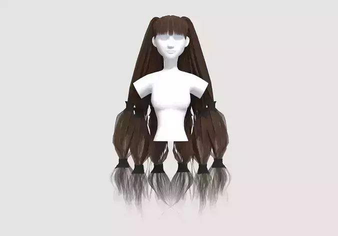 Ponytails Bangs Hairstyle 