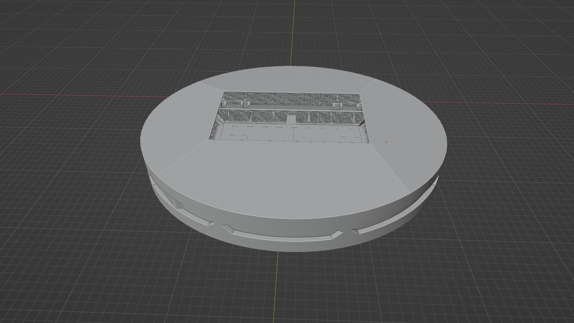 Football Stadium Low-poly 3D model_9