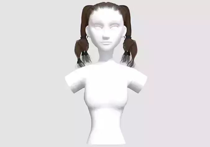 Pigtails Basic Hairstyle 