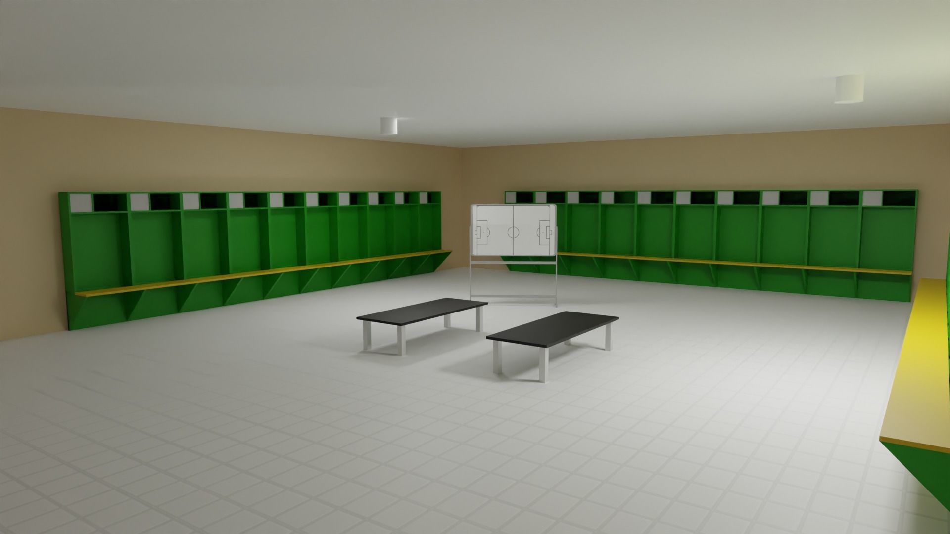 Football Stadium Low-poly 3D model_4