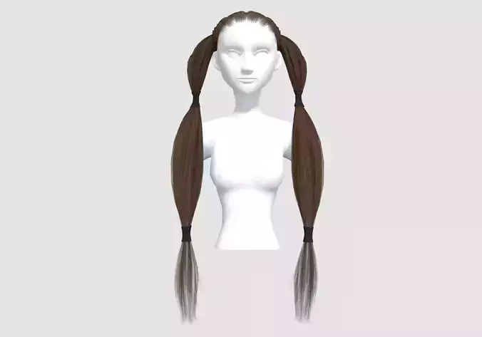 Cute Pigtail Hairstyle 