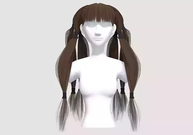 Big Pigtails Hairstyle 