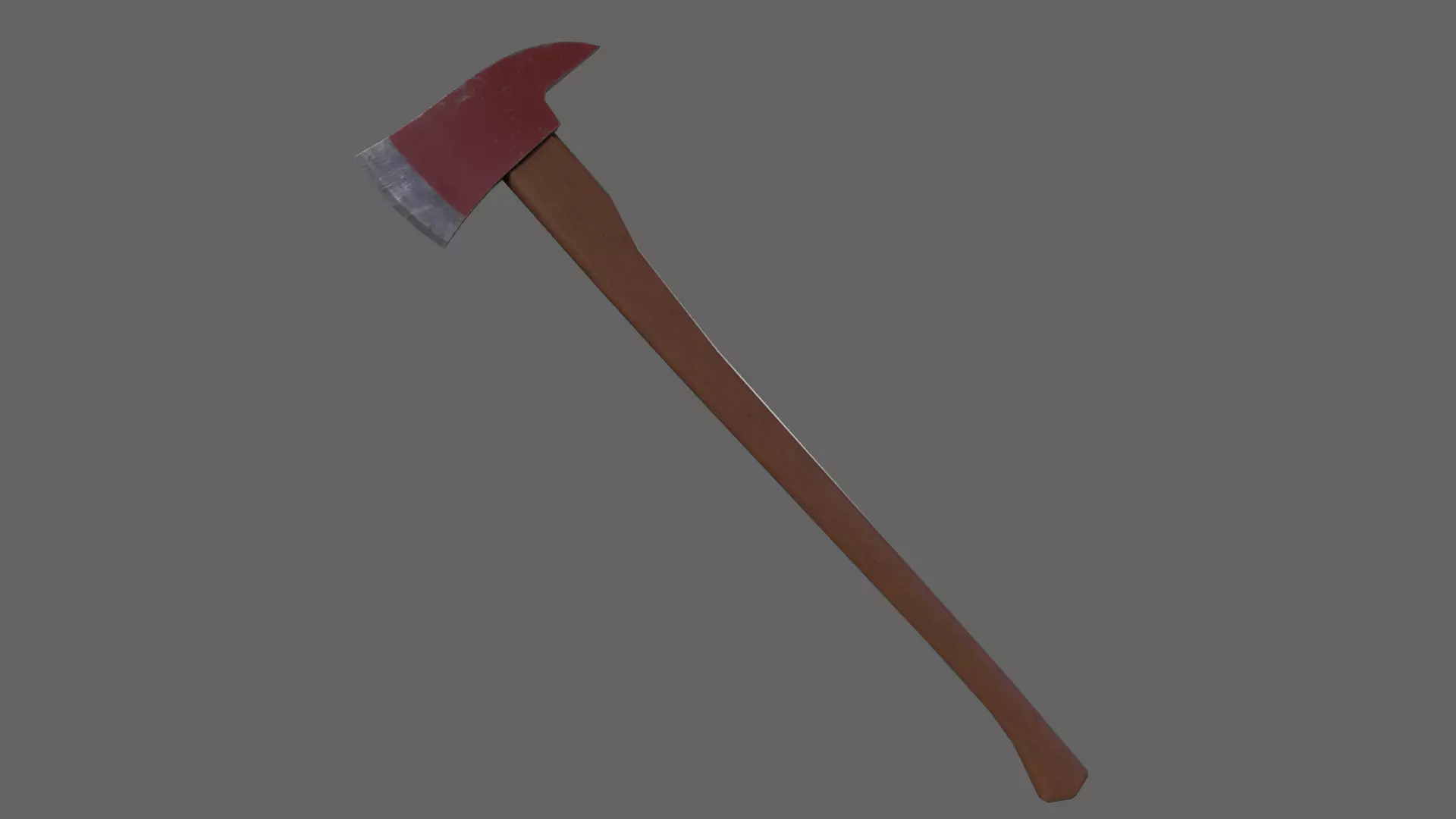 PBR Fire Axe V1c Low-poly 3D model_0