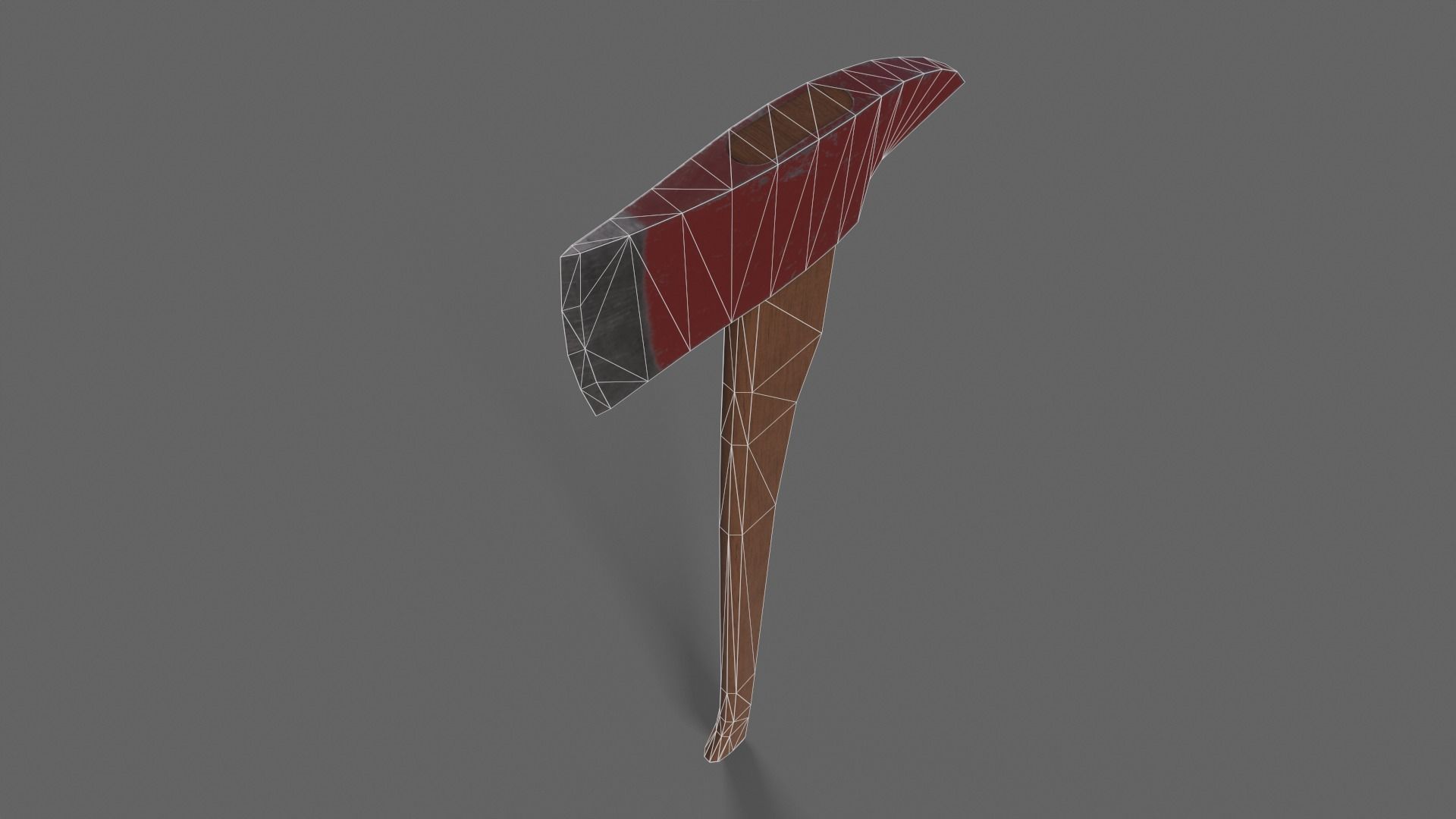 PBR Fire Axe V1c Low-poly 3D model_5