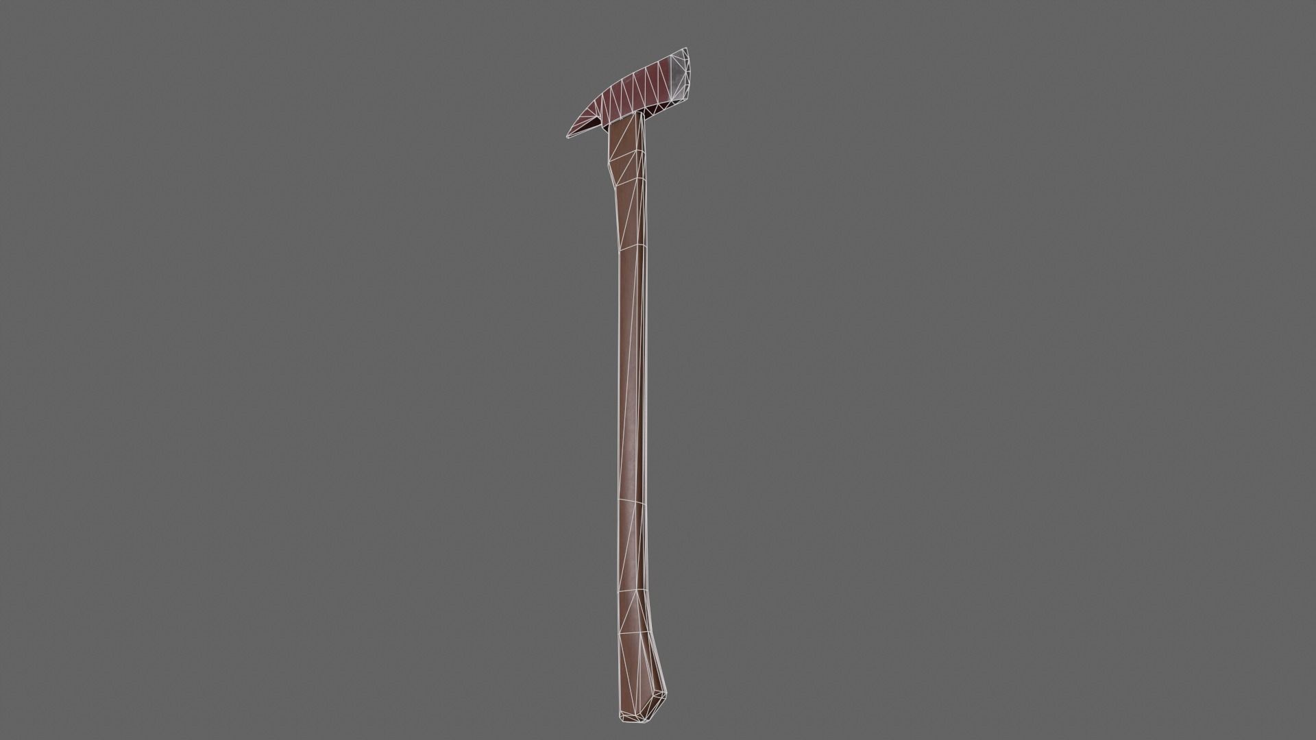 PBR Fire Axe V1c Low-poly 3D model_7
