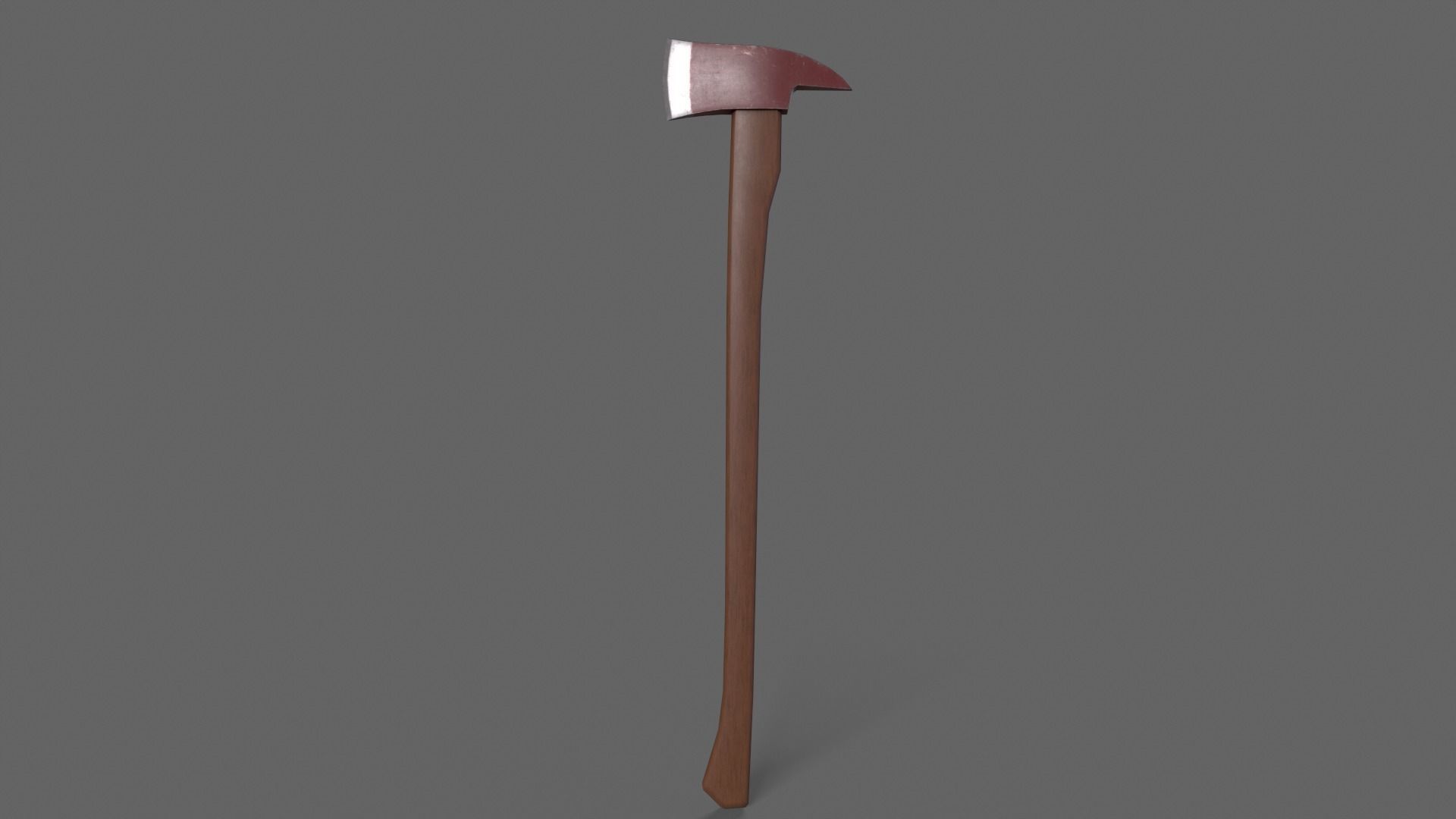 PBR Fire Axe V1c Low-poly 3D model_2