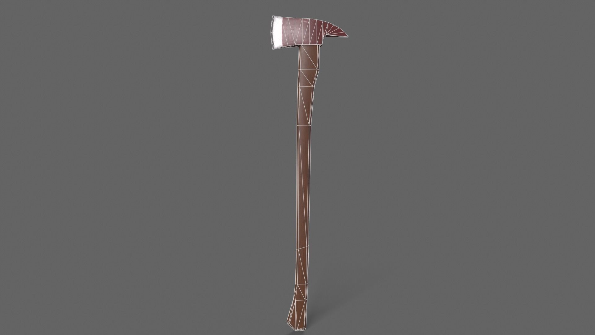 PBR Fire Axe V1c Low-poly 3D model_3