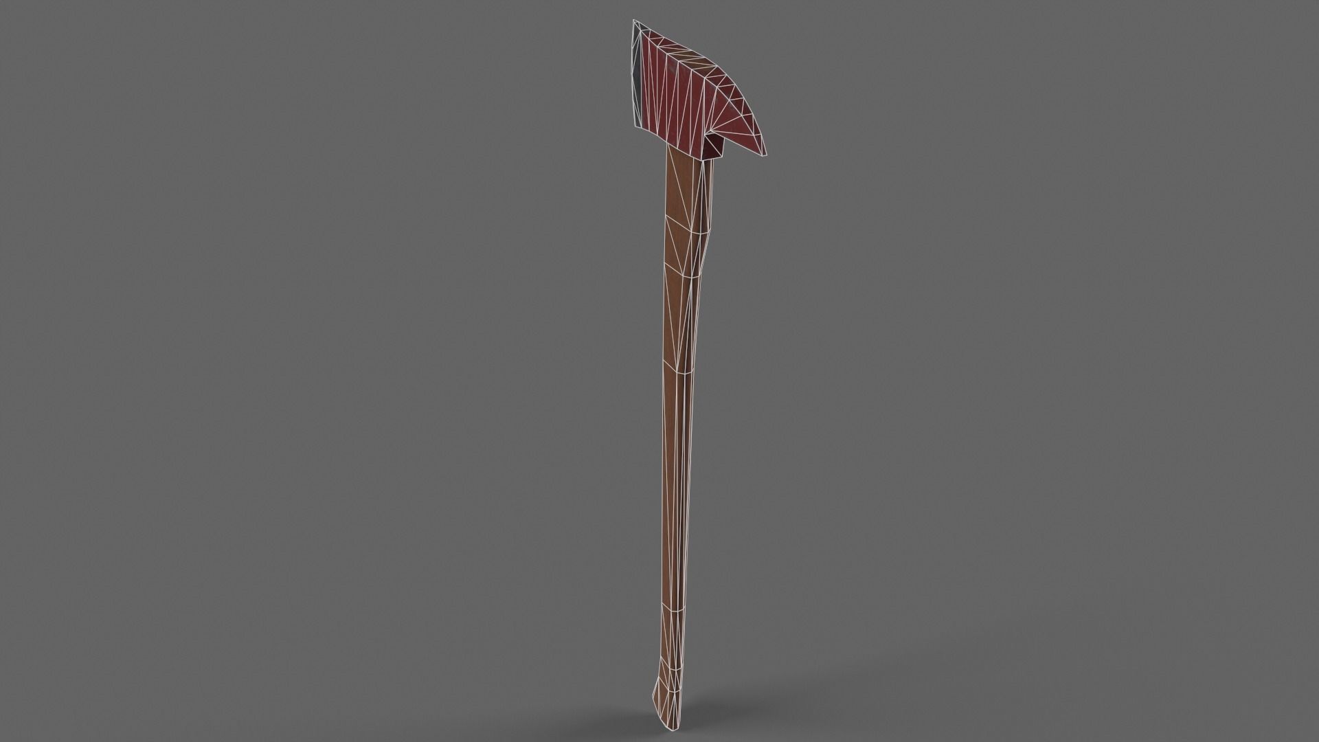 PBR Fire Axe V1c Low-poly 3D model_9