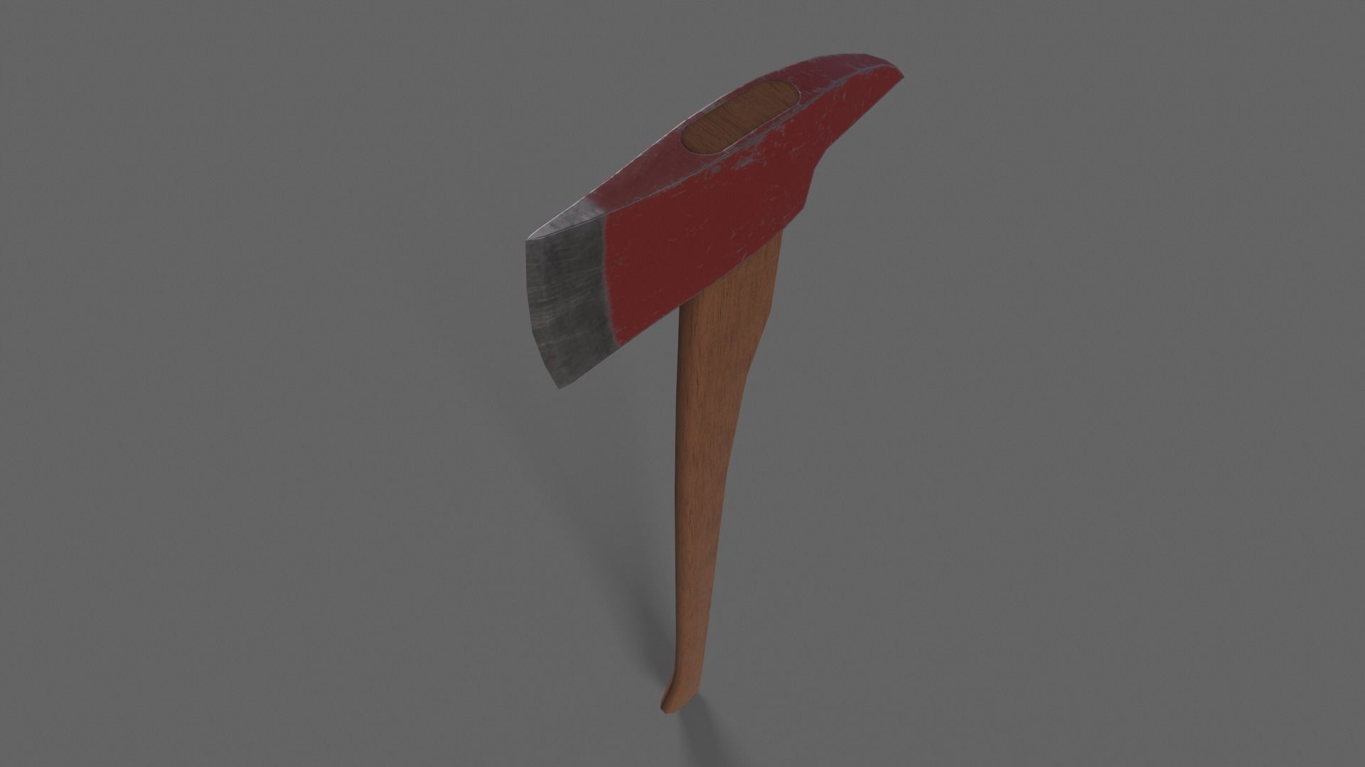 PBR Fire Axe V1c Low-poly 3D model_4