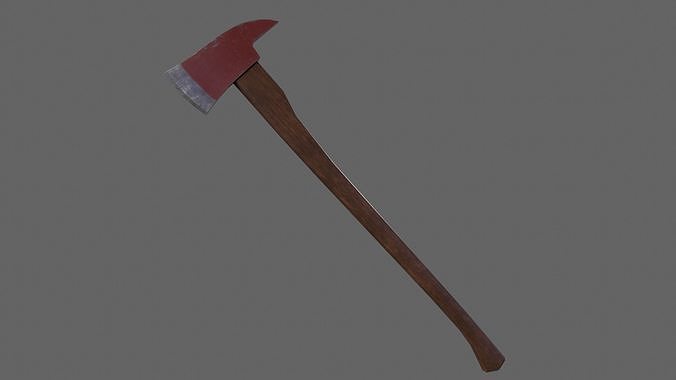 PBR Fire Axe V1d Low-poly 3D model